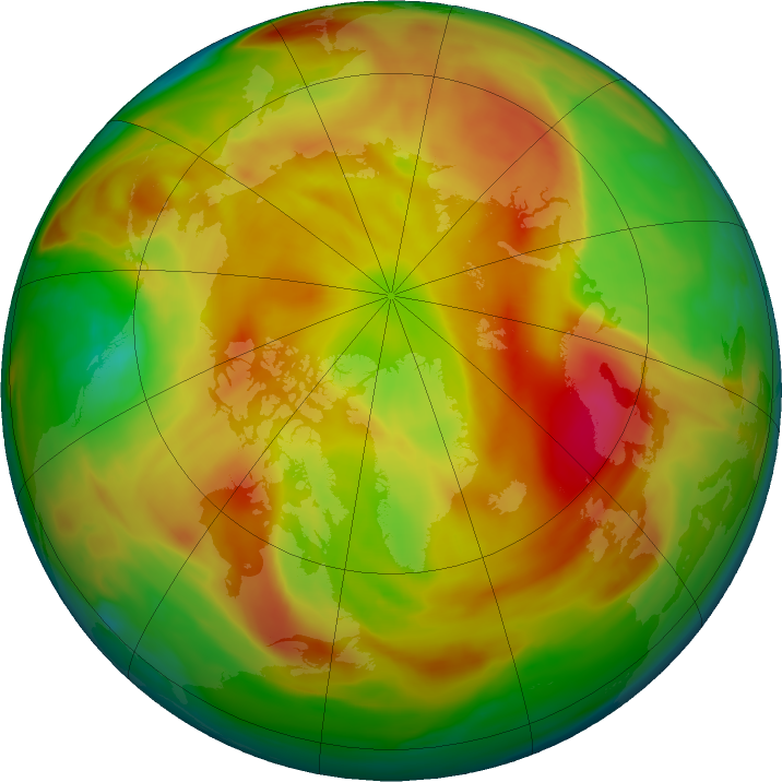 Arctic ozone map for 08 May 2019